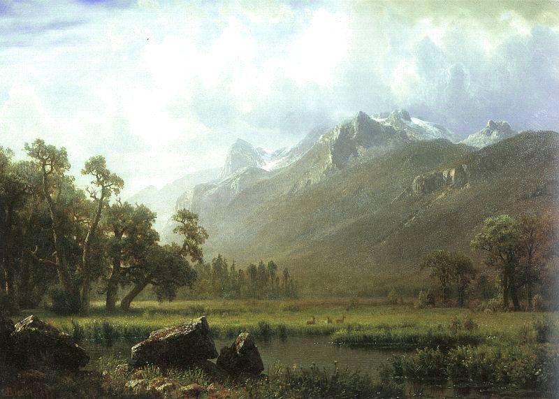 Albert Bierstadt The Sierras near Lake Tahoe, California oil painting picture